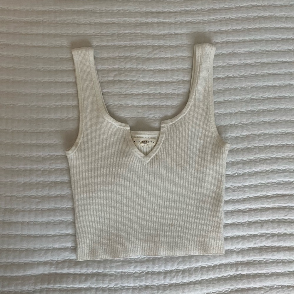 Pacsun White Cropped Top
